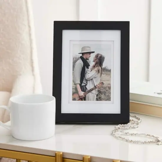 Expressions&trade; 3.5" x 5" Black Frame with Double Mat by Studio D&eacute;cor&reg; {3}