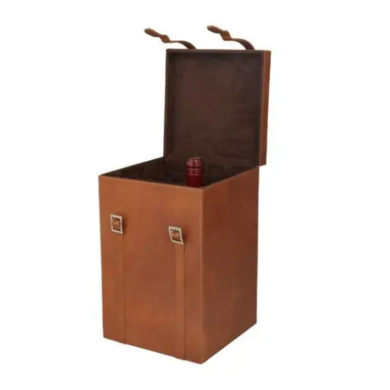 Tan Modern Wine Holder, 9" x 10" x 16" {3}