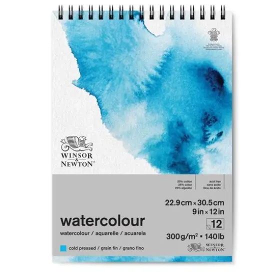 Winsor & Newton™ White Watercolour 140lb. Wire-Bound Paper Pad {1}