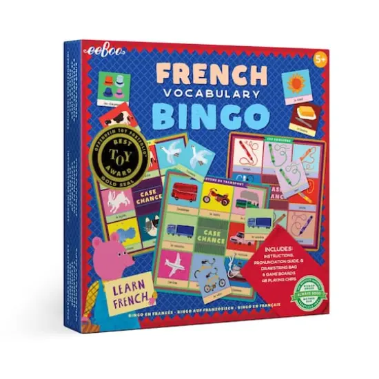 eeBoo French Bingo Vocabulary Game {3}