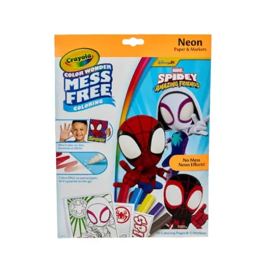 Crayola® Spidey & His Amazing Friends Color Wonder Mess Free Neon Coloring Kit {1}