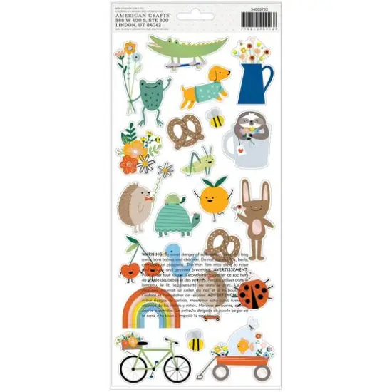 American Crafts&trade; Kid At Heart Icon Cardstock Stickers {3}