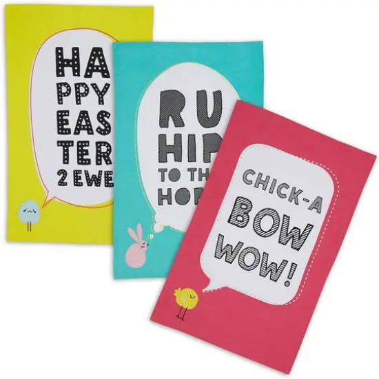 DII&reg; Easter Animals Dishtowels, 3ct. {1}
