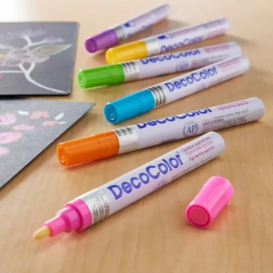 DecoColor&trade; Broad Point Paint Marker, Hot Colors {3}