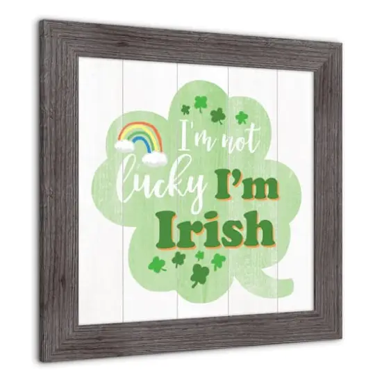 Not Lucky Irish Framed Print 2 16" x 16" Western Gray Framed Print {3}