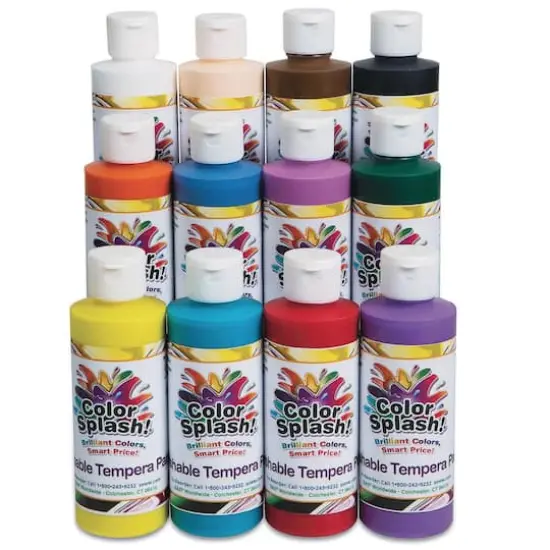 Color Splash!&reg; Washable 12 Color Tempera Paint Set {1}