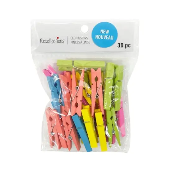 Medium Neon Clothespins by Recollections&trade; {6}