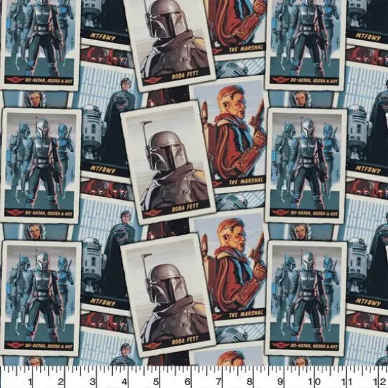 The Mandalorian New Card Stacks Precut Cotton Fabric {3}