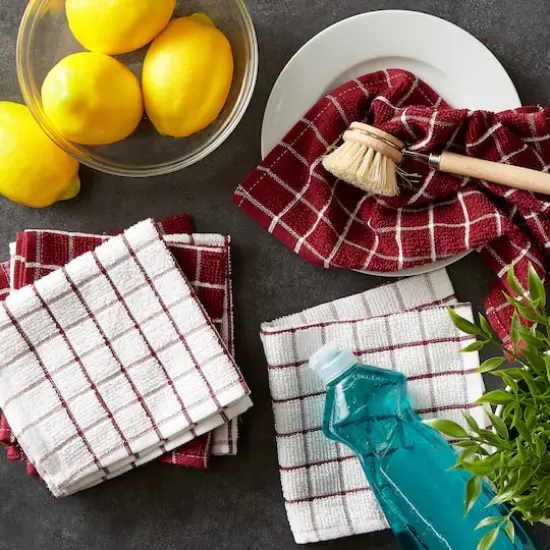 DII&reg; Wine Combo Windowpane Dishcloth (Set of 6) {6}