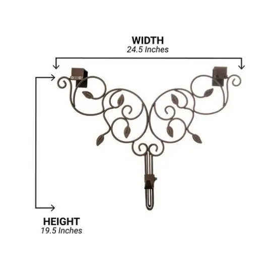 Village Lighting Adjustable Ivy Wreath Hanger Brown {11}