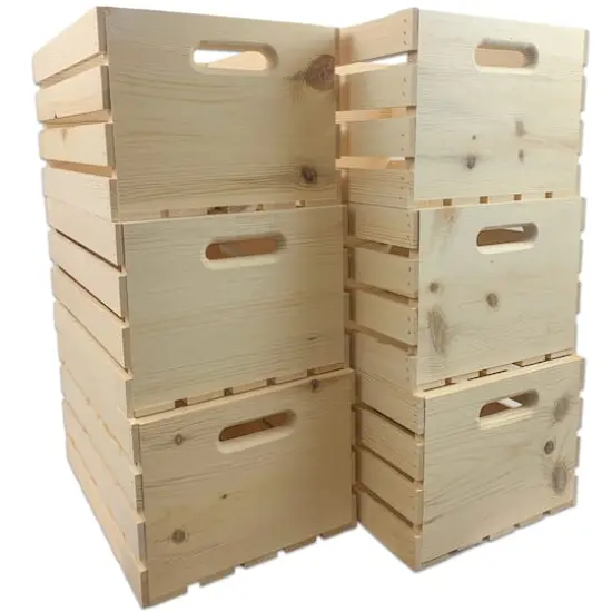 Wilson&reg; Enterprises 18" x 10" Pine Handle Crates, 6ct. {1}