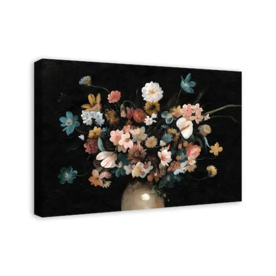 Gloomy Florals in Vase 20" x 30" Canvas Wall Art {3}