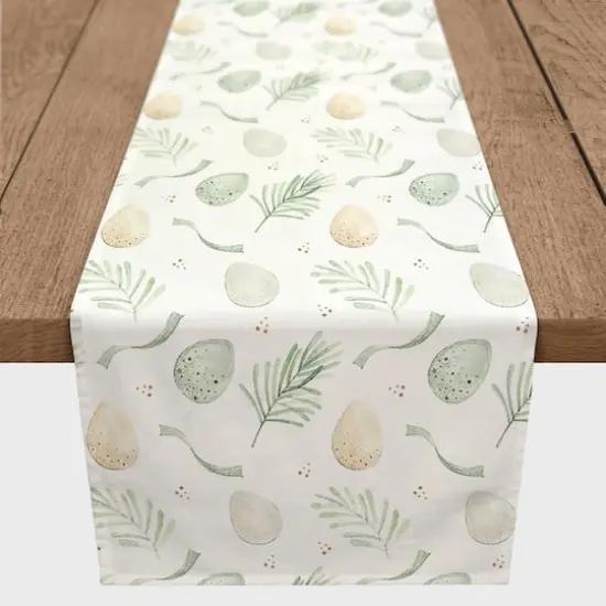Easter Eggs And Ribbons 4 16" x 72" Poly Twill Table Runner {1}