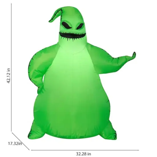 3.5ft. Airblown&reg; Inflatable Halloween Green Oogie Boogie {6}