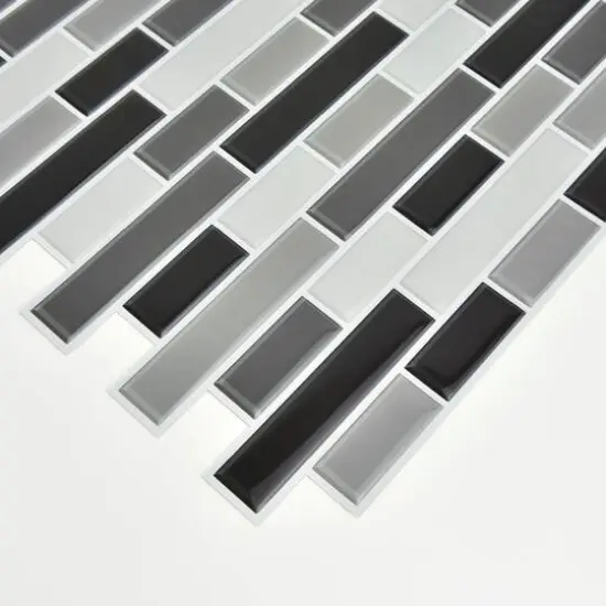 InHome Smoked Glass Peel & Stick Backsplash Tiles {8}