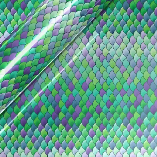 Siser&reg; EasyPatterns&reg; Plus Mermaid Scales Heat Transfer Vinyl Green {1}