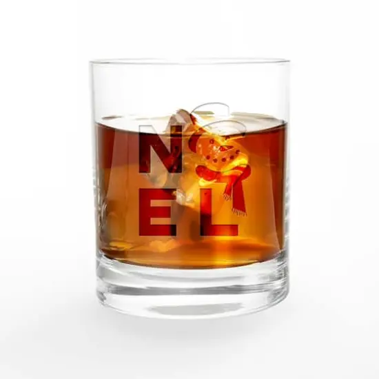 Noel Snowman 11oz. Whiskey Glass {3}