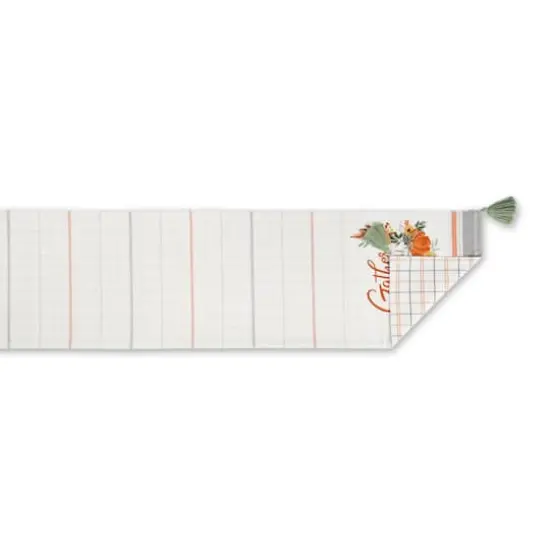 DII&reg; 72" Gather Fall Squash Reversible Table Runner {4}