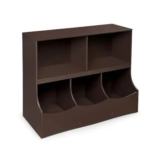 Badger Basket Multi-Bin Storage Cubby Espresso {1}