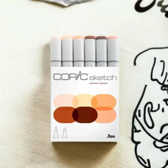 Copic&reg; Sketch 6 Color Portrait Marker Set {3}