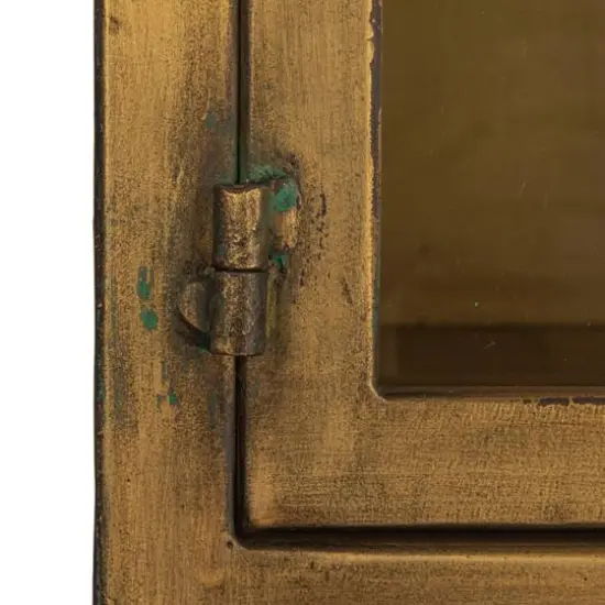 Hello Honey&reg; 35.5" 3-Drawer Metal Cabinet Gold {11}