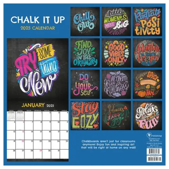 TF Publishing 2025 Chalk It Up Wall Calendar {3}