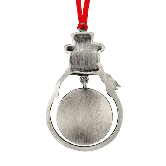 Gold Plated Bicentennial JFK Half Dollar Snowman Ornament {4}