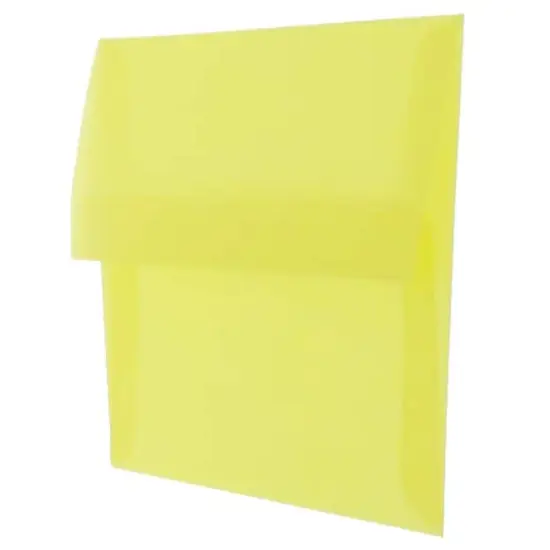 JAM Paper A2 Translucent Vellum Invitation Envelopes, 25ct. Primary Yellow {4}