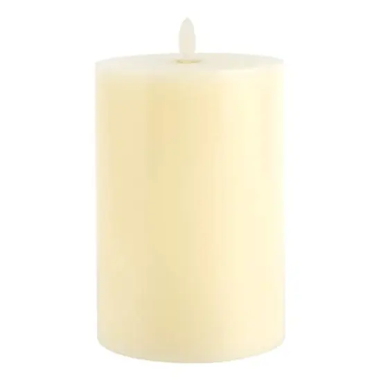 4" x 6" Oscillating Flame LED Pillar Candle by Ashland&reg; Ivory {1}