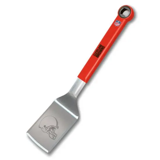 NFL Stainless Steel BBQ Spatula with Bottle Opener Cleveland Browns {1}