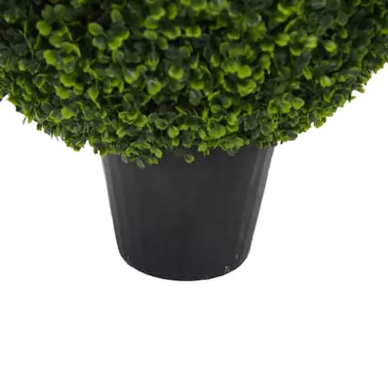 24" Artificial Green Boxwood Ball {6}