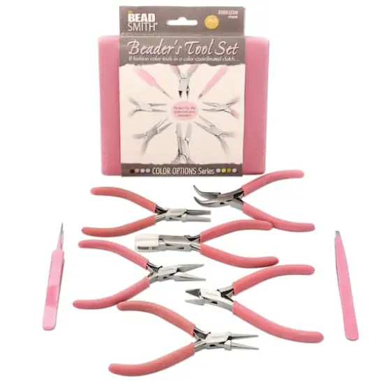 The Beadsmith&reg; Beader's Tool Set Bubblegum {1}