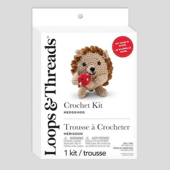 Intermediate Hedgehog Amigurumi Crochet Kit by Loops & Threads&reg; {4}