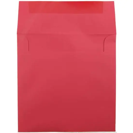 JAM Paper 8.5" x 8.5" Red Square Colored Invitation Envelopes, 25ct. {3}