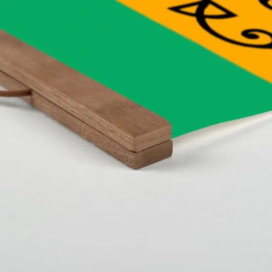 Bourbon Street Stripes Teak Hanging Canvas {3}