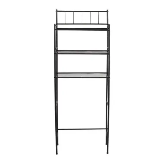 Honey Can Do Black Over-The-Toilet Space Saver Shelving Unit {5}