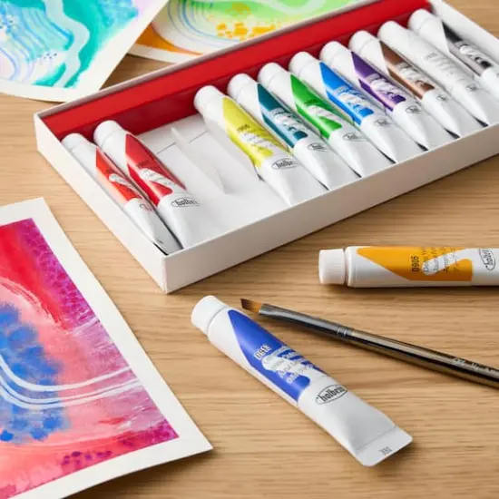 Holbein Acrylic Gouache 12-Color School Paint Set {3}