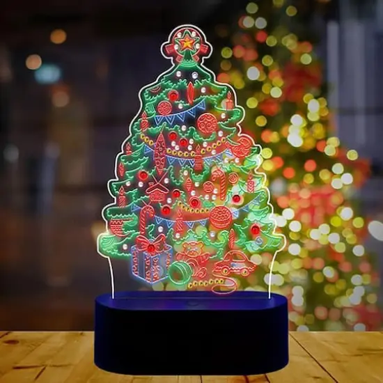 Sparkly Selections Christmas Tree 3D Lamp Diamond Painting {3}