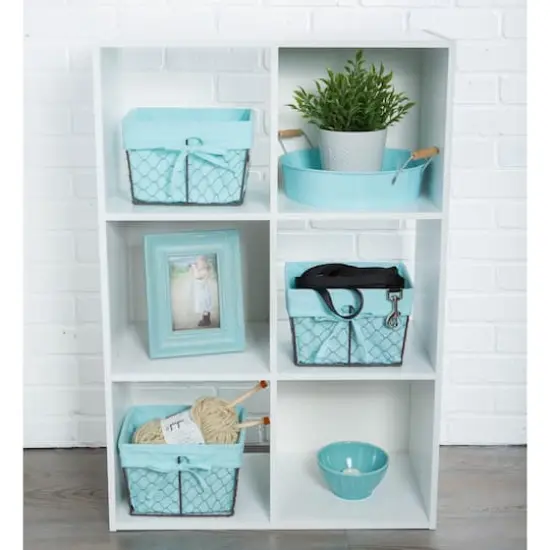 DII&reg; Small Chicken Wire Baskets, 3ct. Aqua {9}