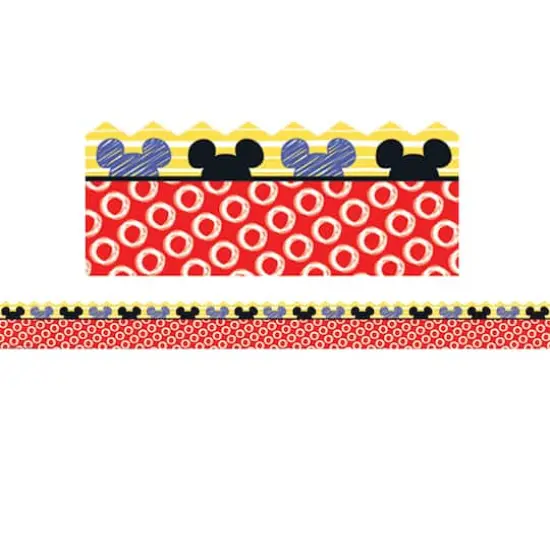 Eureka Deco Trim&reg; Mickey&reg; Color Pop! Peeking Head Extra Wide Border, 111ft. {3}