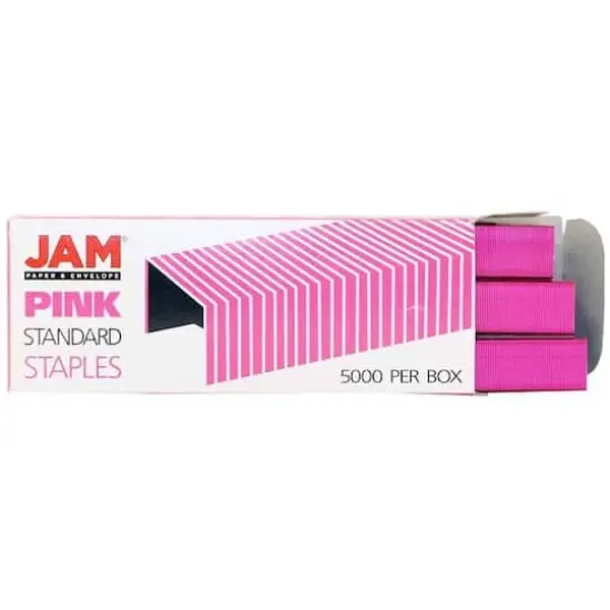 JAM Paper Stapler, Tape Dispenser & Staples Office Trio Kit Fuchsia {7}