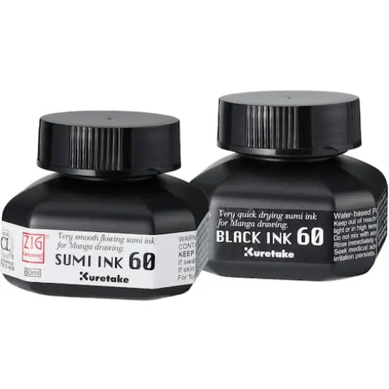 Kuretake Zig Cartoonist Sumi Black Ink {3}