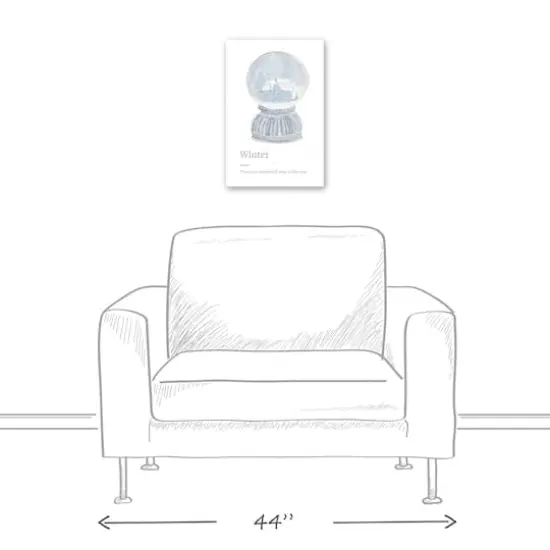 Winter Globe 12x18 Canvas Wall Art {6}