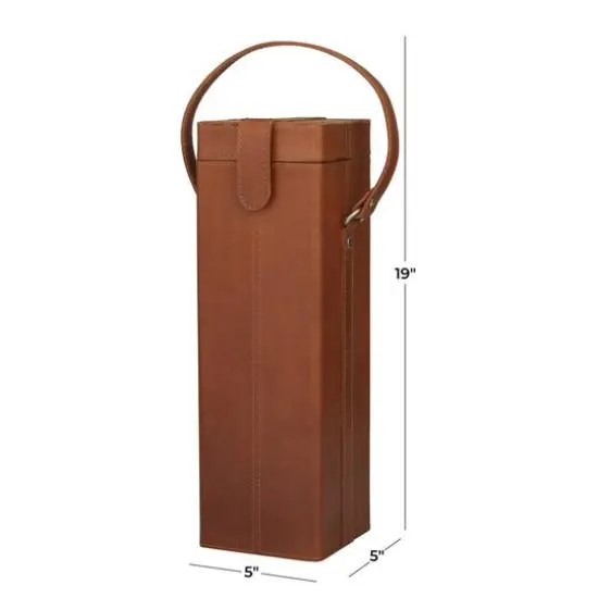 Tan Modern Wine Holder, 5" x 5" x 19" {6}