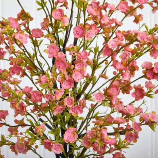 2ft. Pink Cherry Blossom in Glass Vase {5}