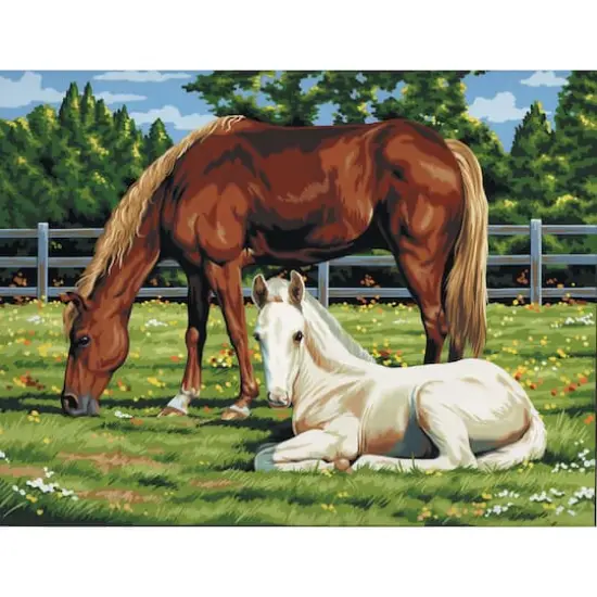 Royal & Langnickel&reg; Painting by Numbers&trade; Artist Canvas Series Horses in Field Kit {1}