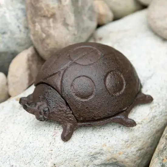 Secure Cast Iron Ladybug Secret Key Holder {7}