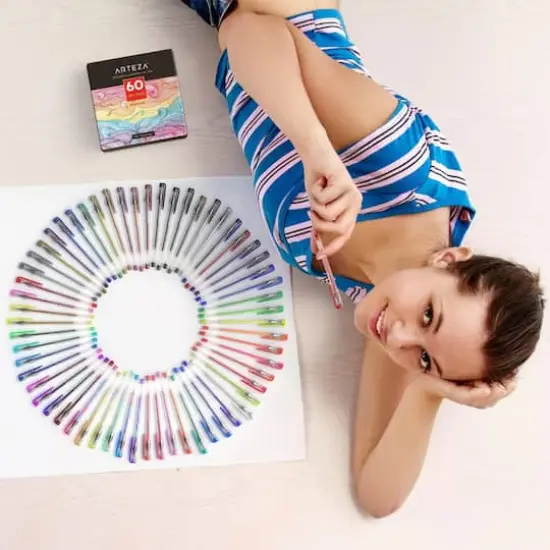 Arteza&reg; 60 Color Gel Pen Set {5}