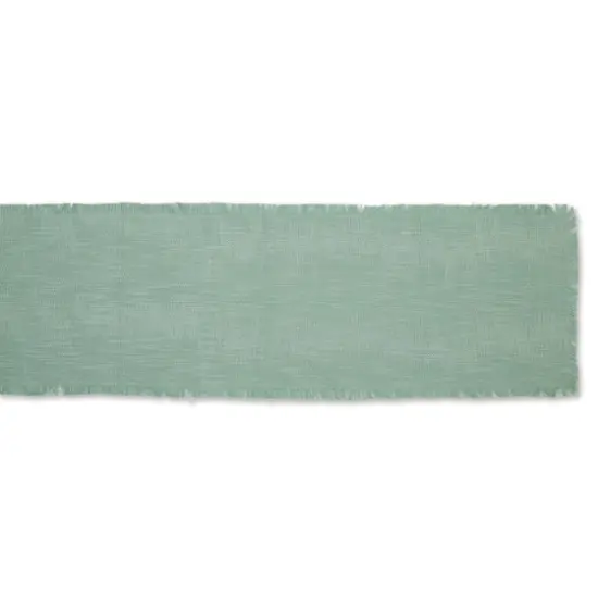 DII&reg; 72" Basket Fringe Table Runner Jadeite {4}