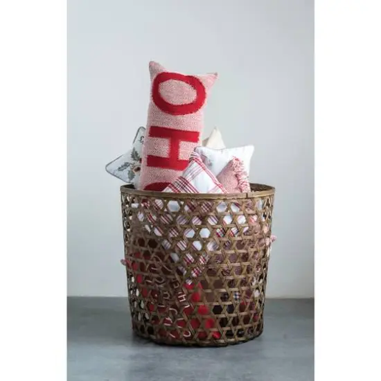 Hello Honey&reg; Red Ho Ho Lumbar Pillow {3}